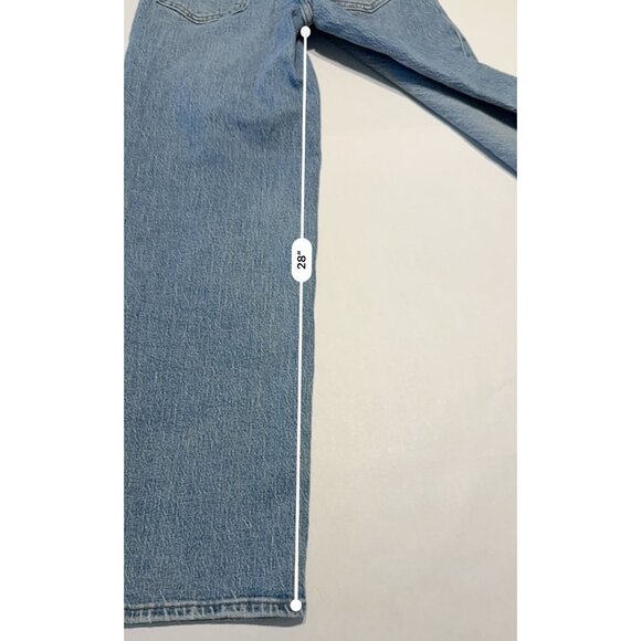 Madewell The Perfect Vintage Light Wash Blue Denim Wide-Leg Jean Women's 23 - Picture 7 of 9